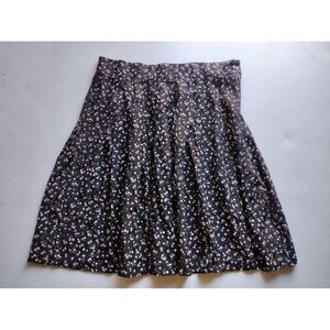 Vintage Star City women's‎ black floral mini skirt size 9